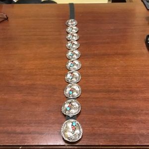 Sterling Silver Native Belt